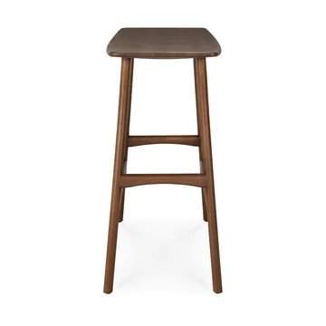 Osso Counter high stool 67 cm - Lacquered teak brown - Ethnicraft