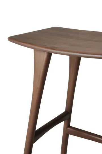 Osso Counter high stool 67 cm - Lacquered teak brown - Ethnicraft