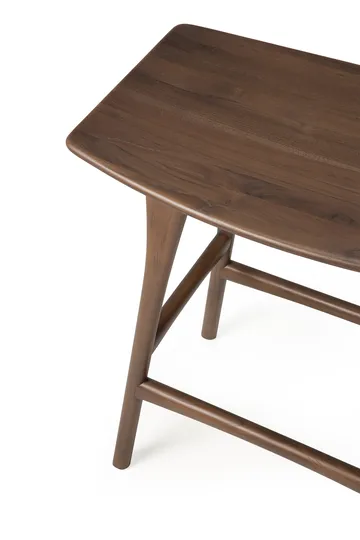 Osso Counter high stool 67 cm - Lacquered teak brown - Ethnicraft