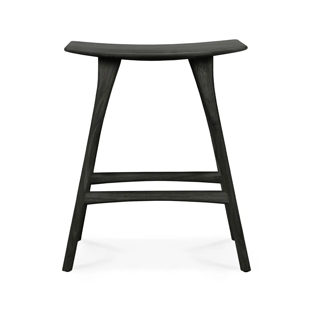 Osso Counter high stool 67 cm, Oak black Ethnicraft
