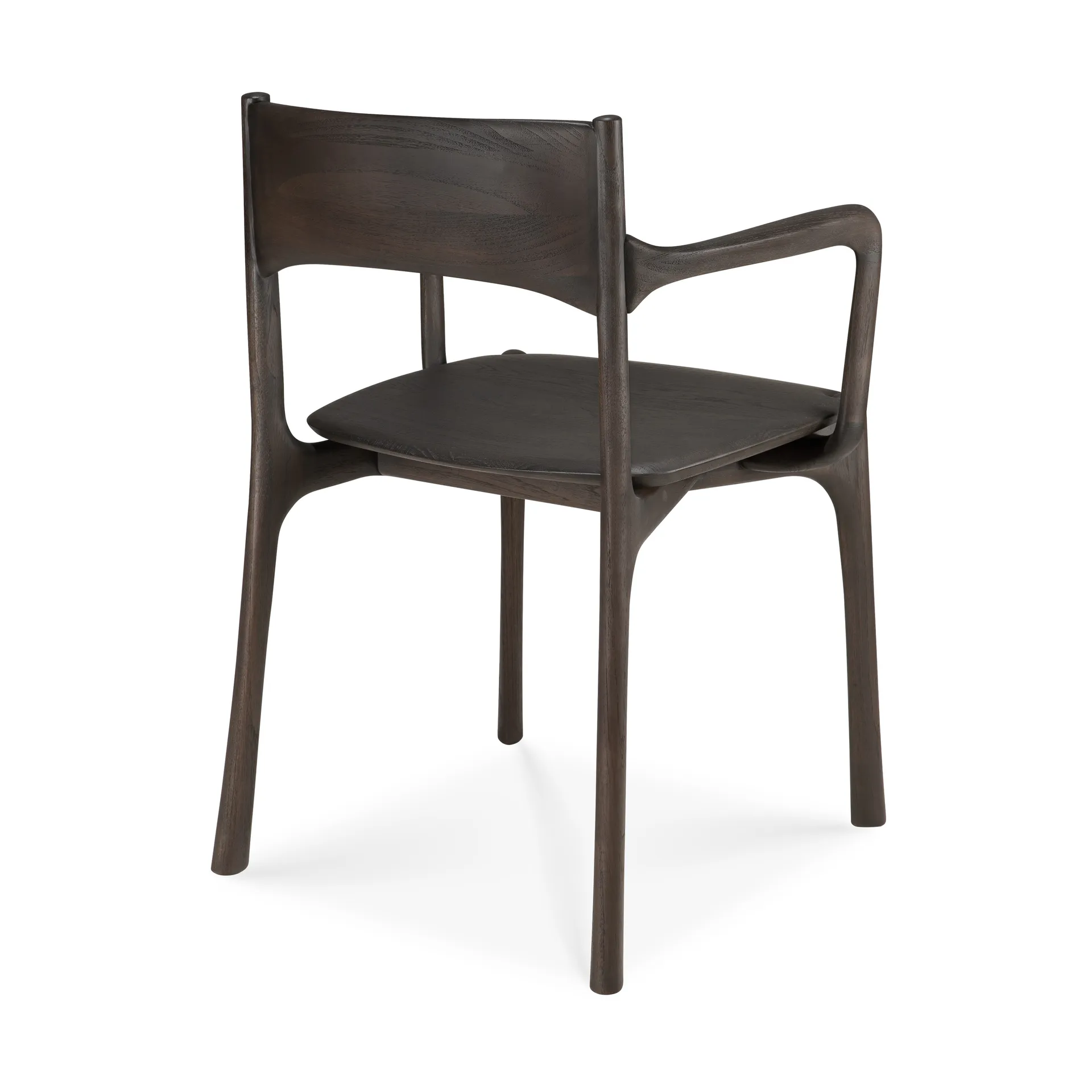 PI armchair, Dark brown teak Ethnicraft
