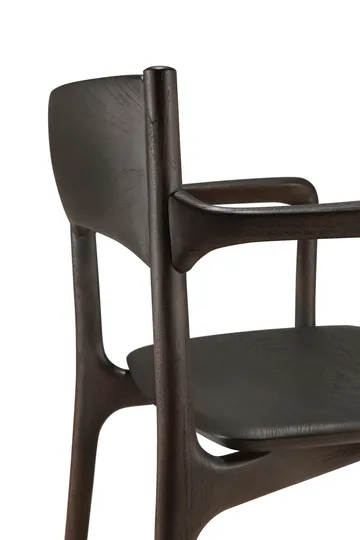 PI armchair - Dark brown teak - Ethnicraft