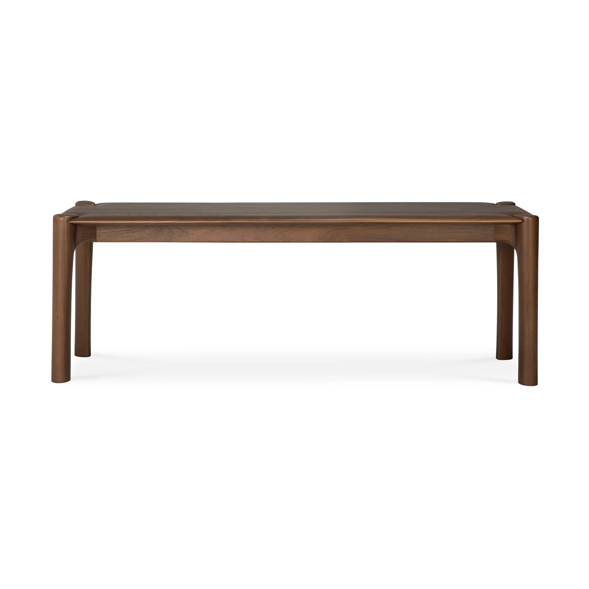 PI bench 126x35 cm, Lacquered teak brown Ethnicraft