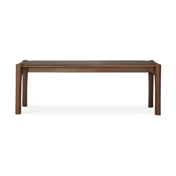 PI bench 126x35 cm - Lacquered teak brown - Ethnicraft