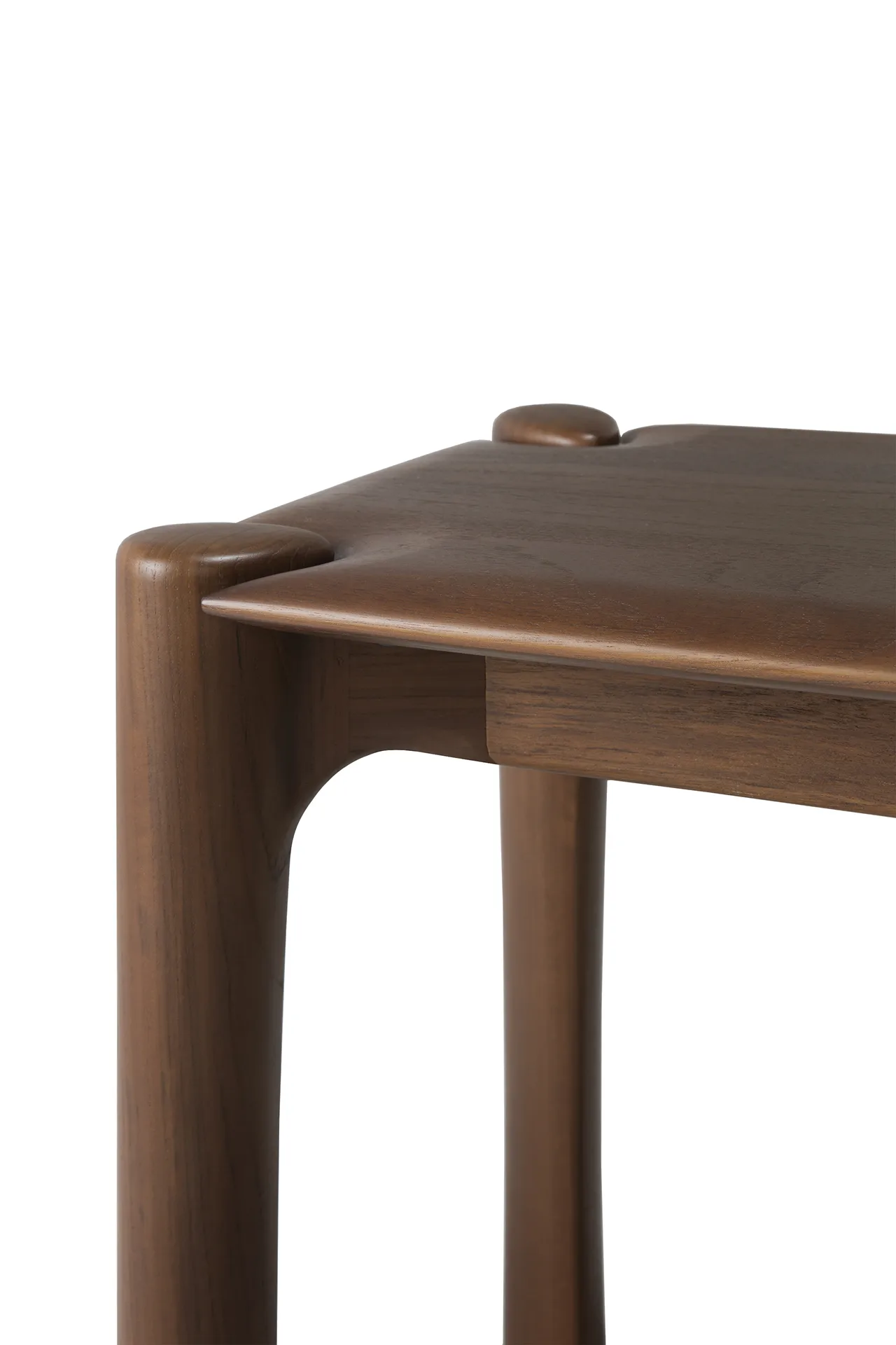 PI bench 186x35 cm, Lacquered teak brown Ethnicraft