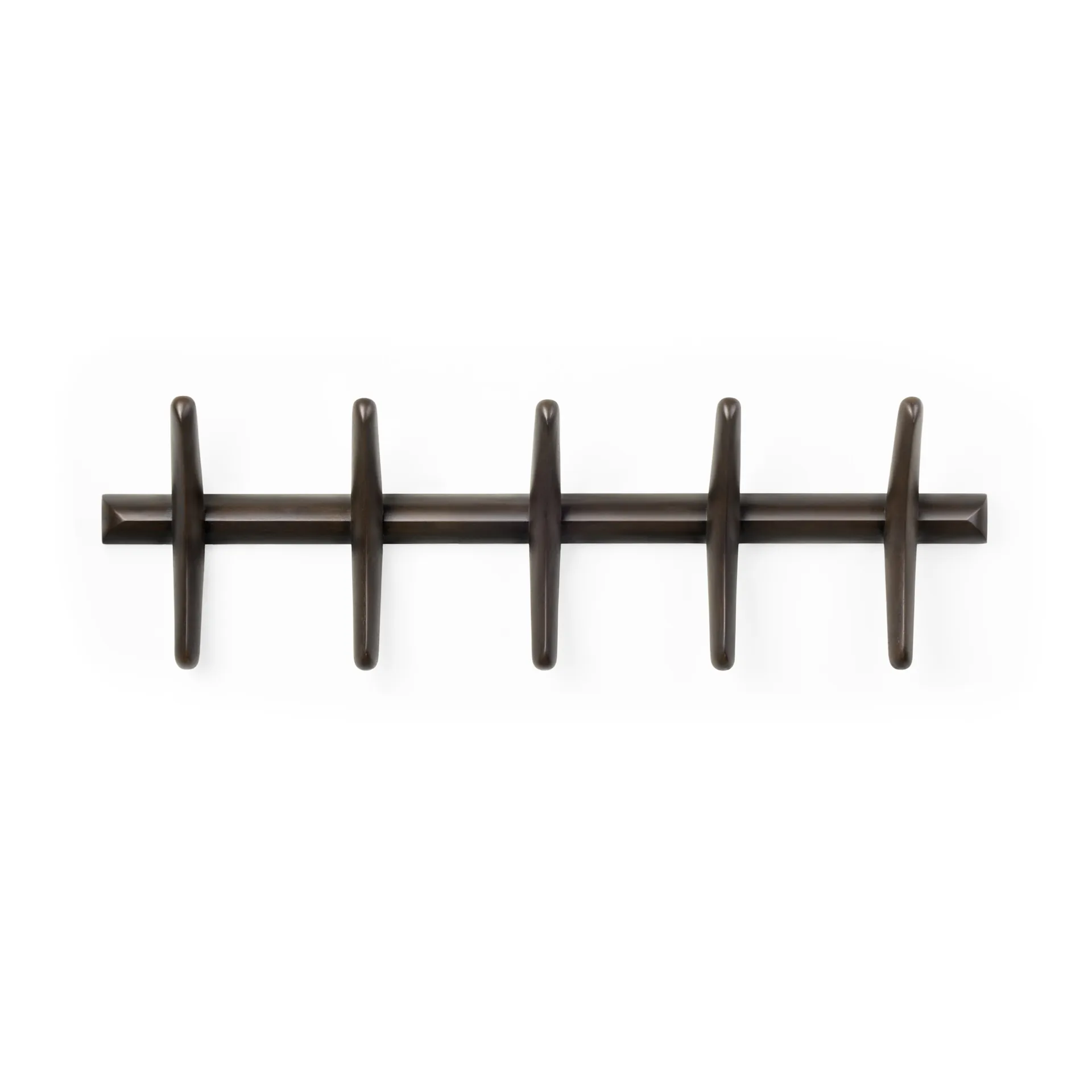 PI clothes hanger 70 cm, Dark brown stained mahogany Ethnicraft