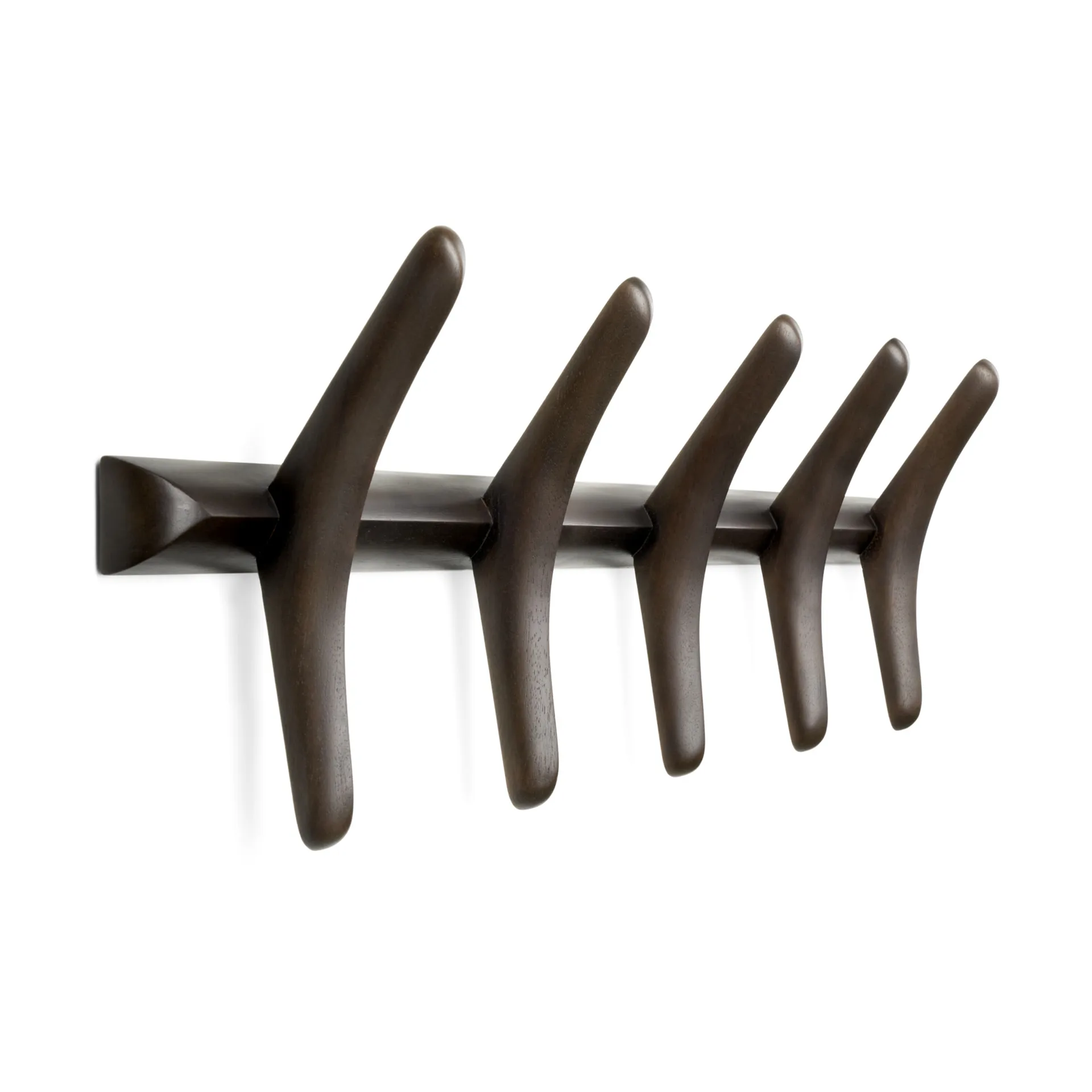 PI clothes hanger 70 cm, Dark brown stained mahogany Ethnicraft