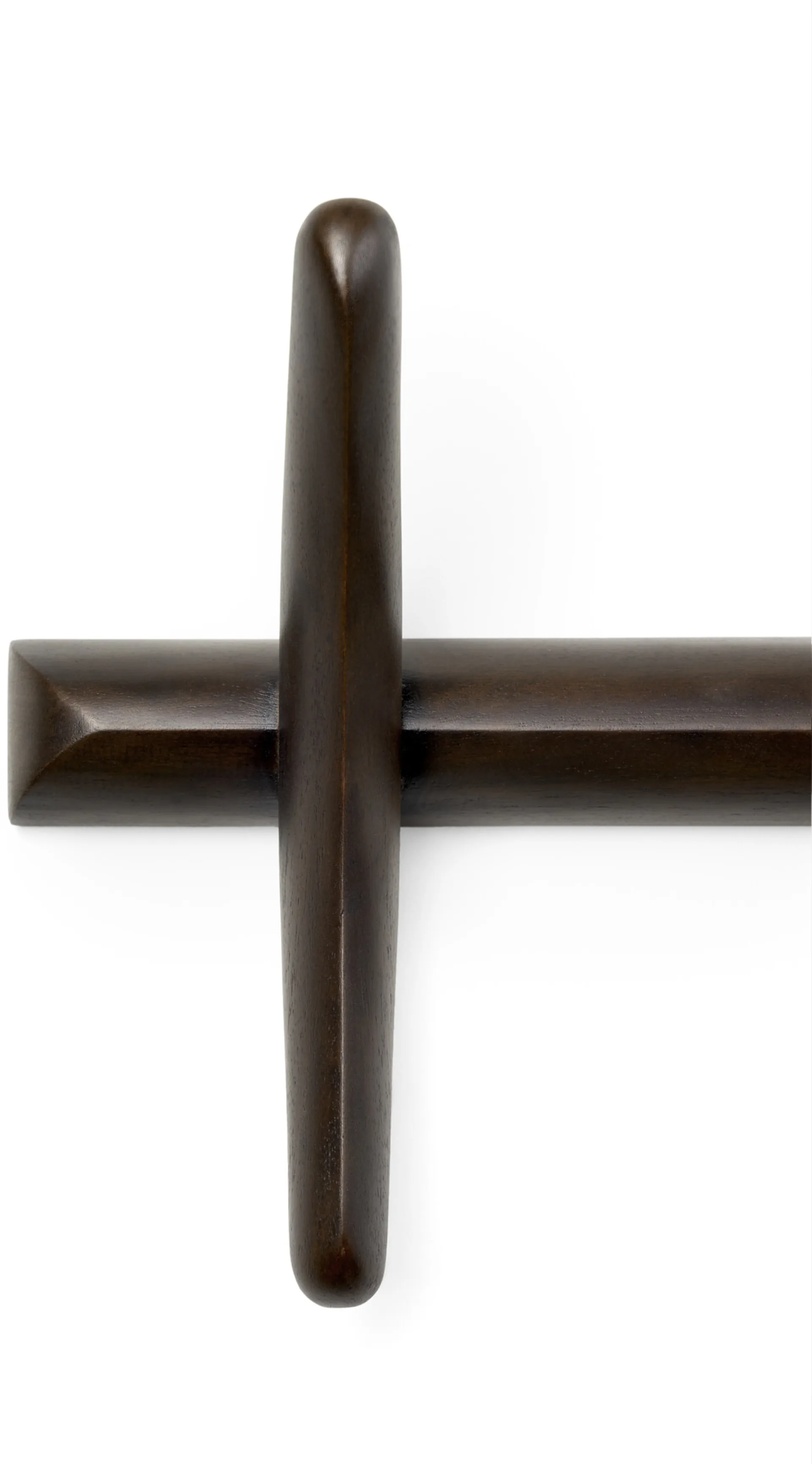 PI clothes hanger 70 cm, Dark brown stained mahogany Ethnicraft