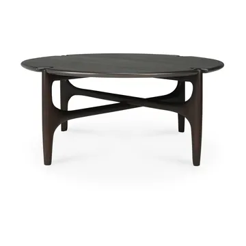 PI Coffee table Ø80 cm - Lacquered mahogany - Ethnicraft