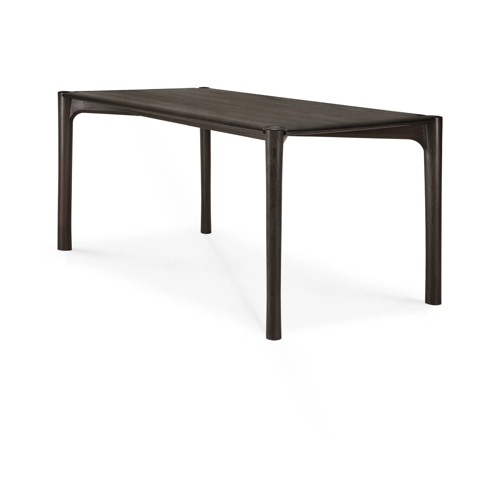 PI Dining table, Dark brown teak, 160x80 cm Ethnicraft