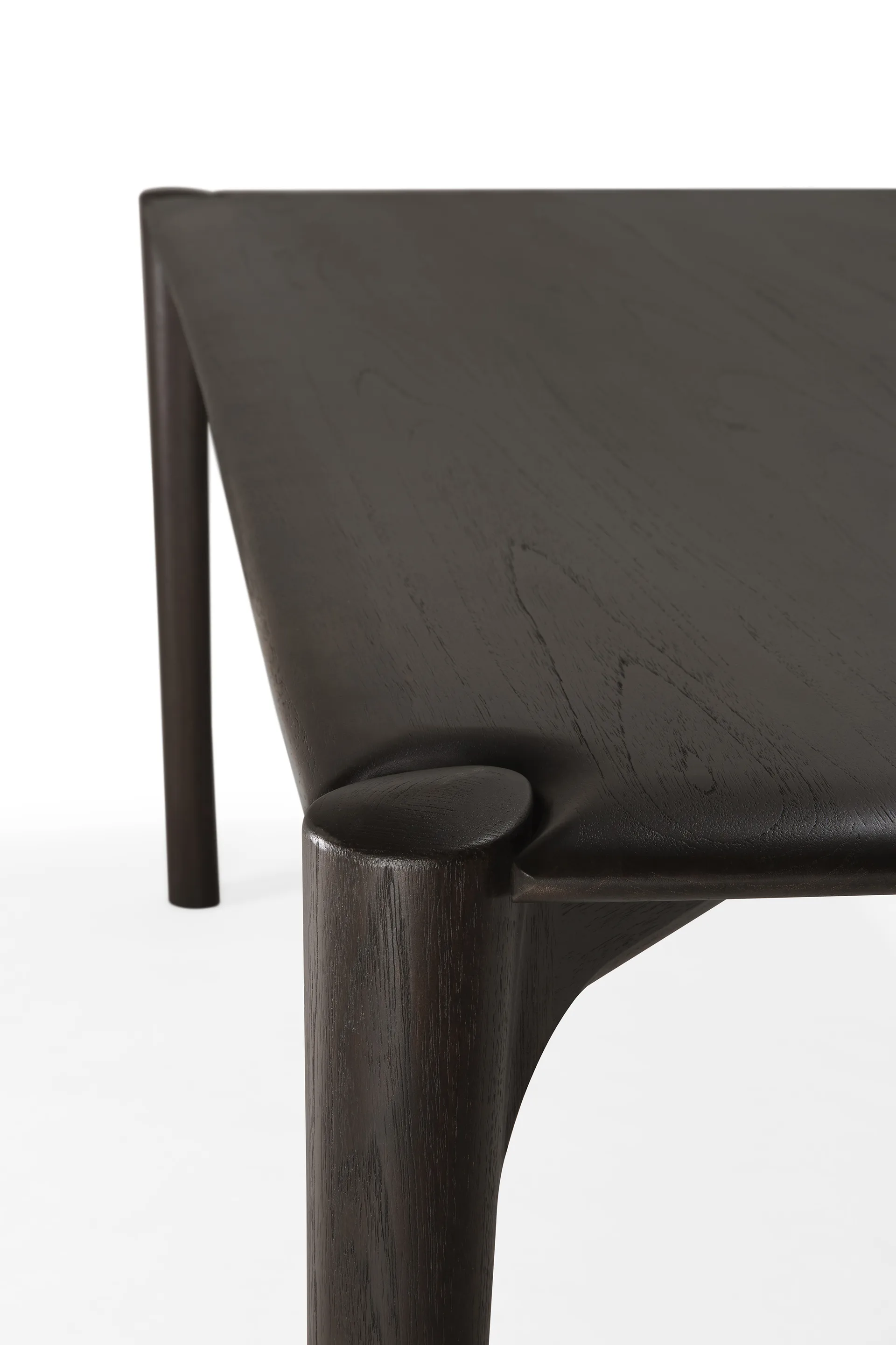 PI Dining table, Dark brown teak, 180x90 cm Ethnicraft