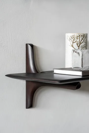 PI wall shelf - Mahogany dark brown 100 cm - Ethnicraft