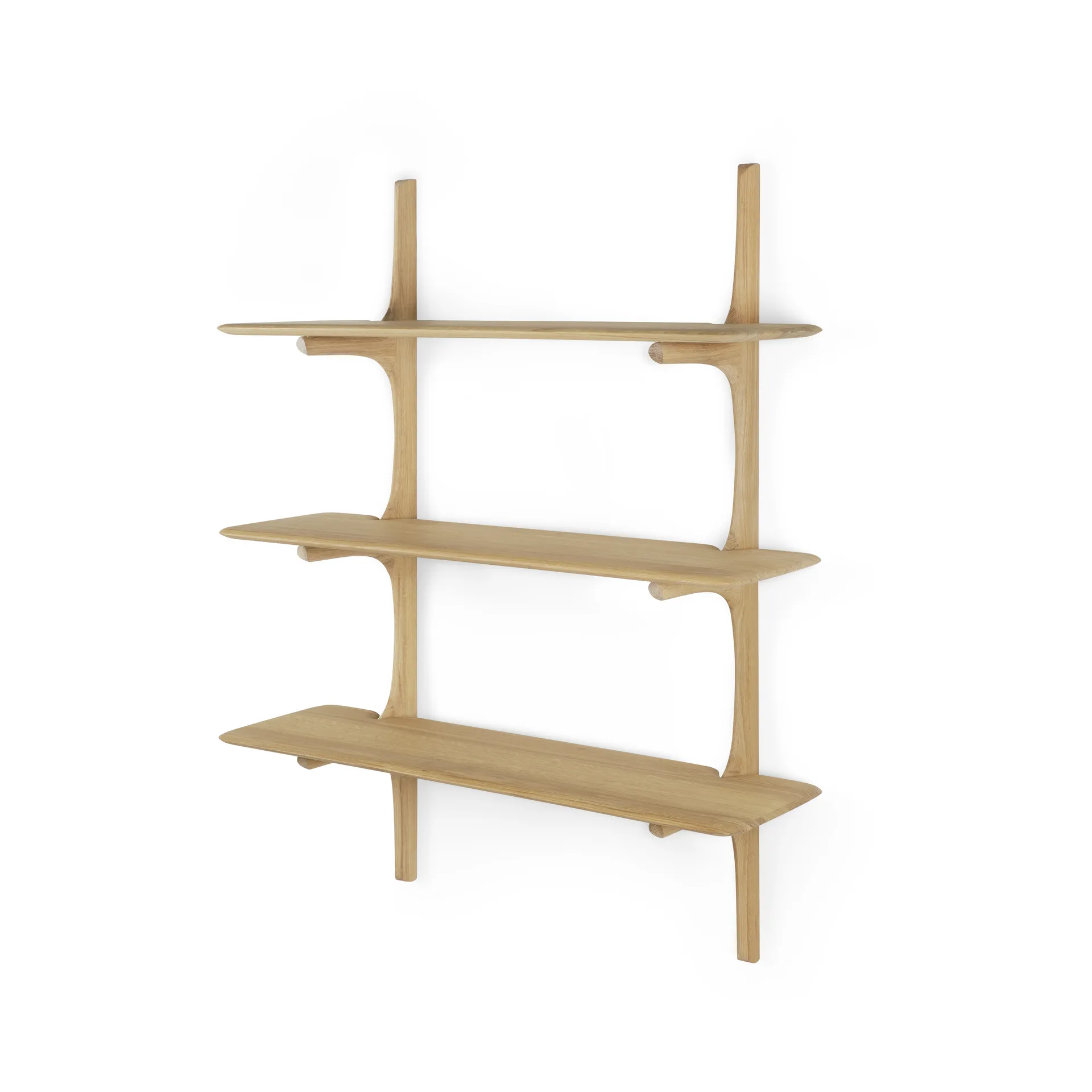 PI wall shelf, Oak, 3 shelves Ethnicraft