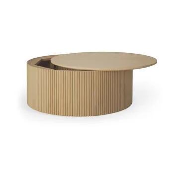 Roller Max round coffee table - Oak, Ø80 cm - Ethnicraft
