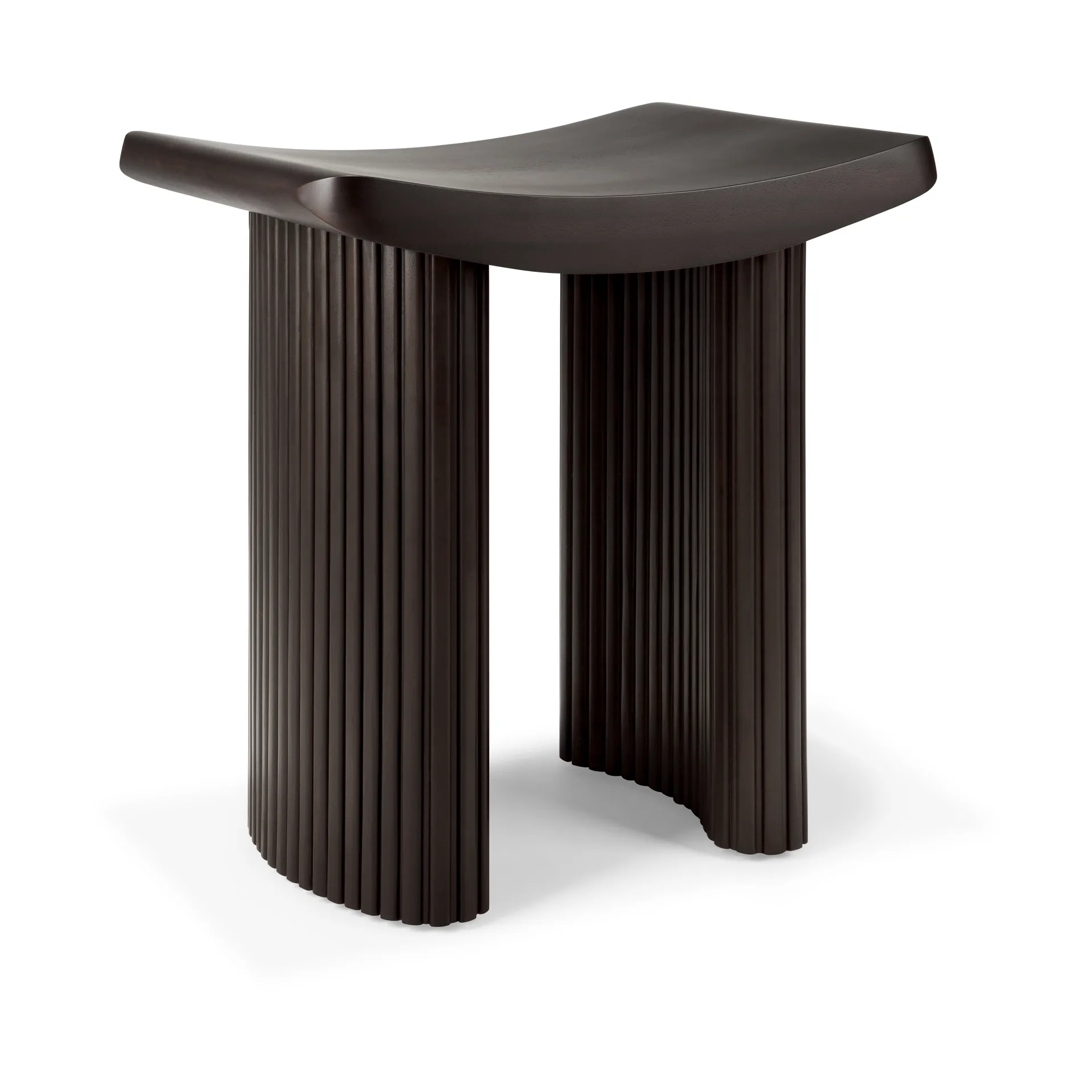 Roller Max stool, Mahogany dark brown Ethnicraft
