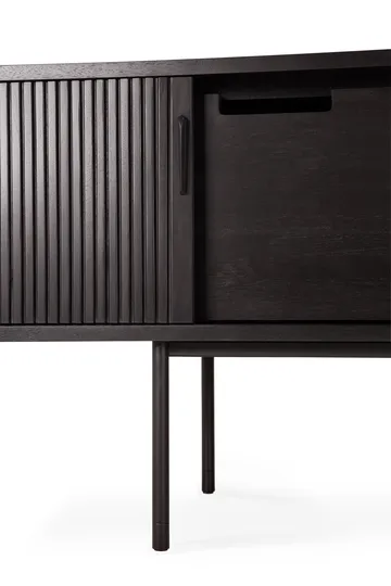 Roller Max TV unit - Lacquered teak-black-2 doors - Ethnicraft