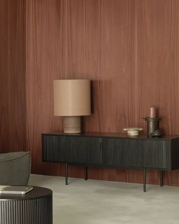 Roller Max TV unit - Lacquered teak-black-2 doors - Ethnicraft