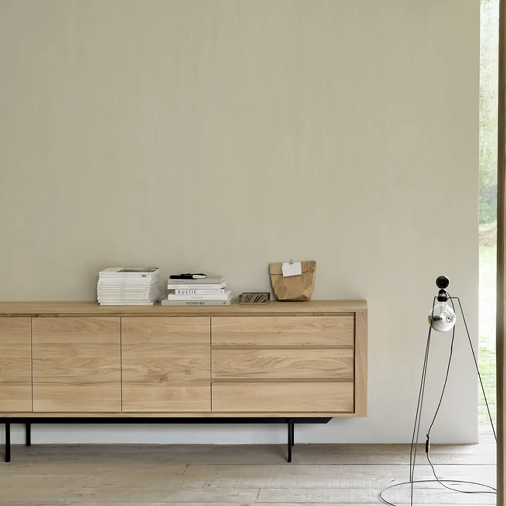 Shadow sideboard, Oak-wax oil 3 doors 3 drawers Ethnicraft