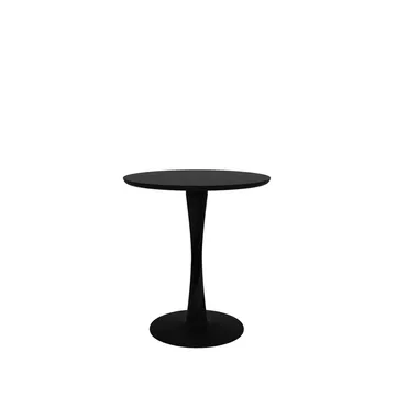 Torsion dining table - Black-stained oak, Ø70 cm - Ethnicraft