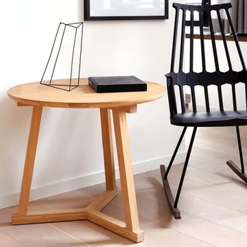 Tripod side table - Oak — Wax oil small 56x46 cm - Ethnicraft