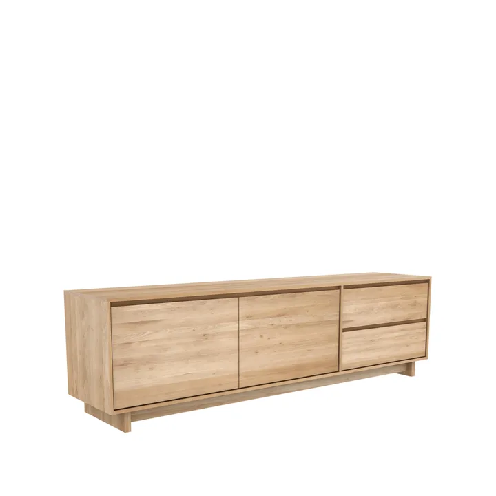 Wave media unit 60x210 cm - Hardwax oiled oak - Ethnicraft