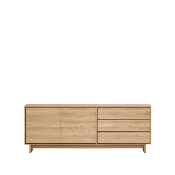 Wave sideboard - Oiled oak 2 doors 3 drawers - Ethnicraft