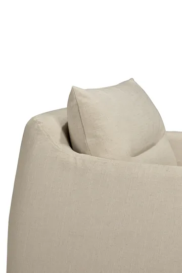 Weave lounge chair with removable cover - Bone - Ethnicraft