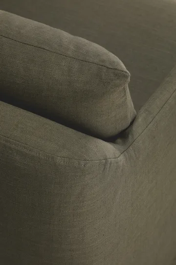 Weave lounge chair with removable cover - Green - Ethnicraft