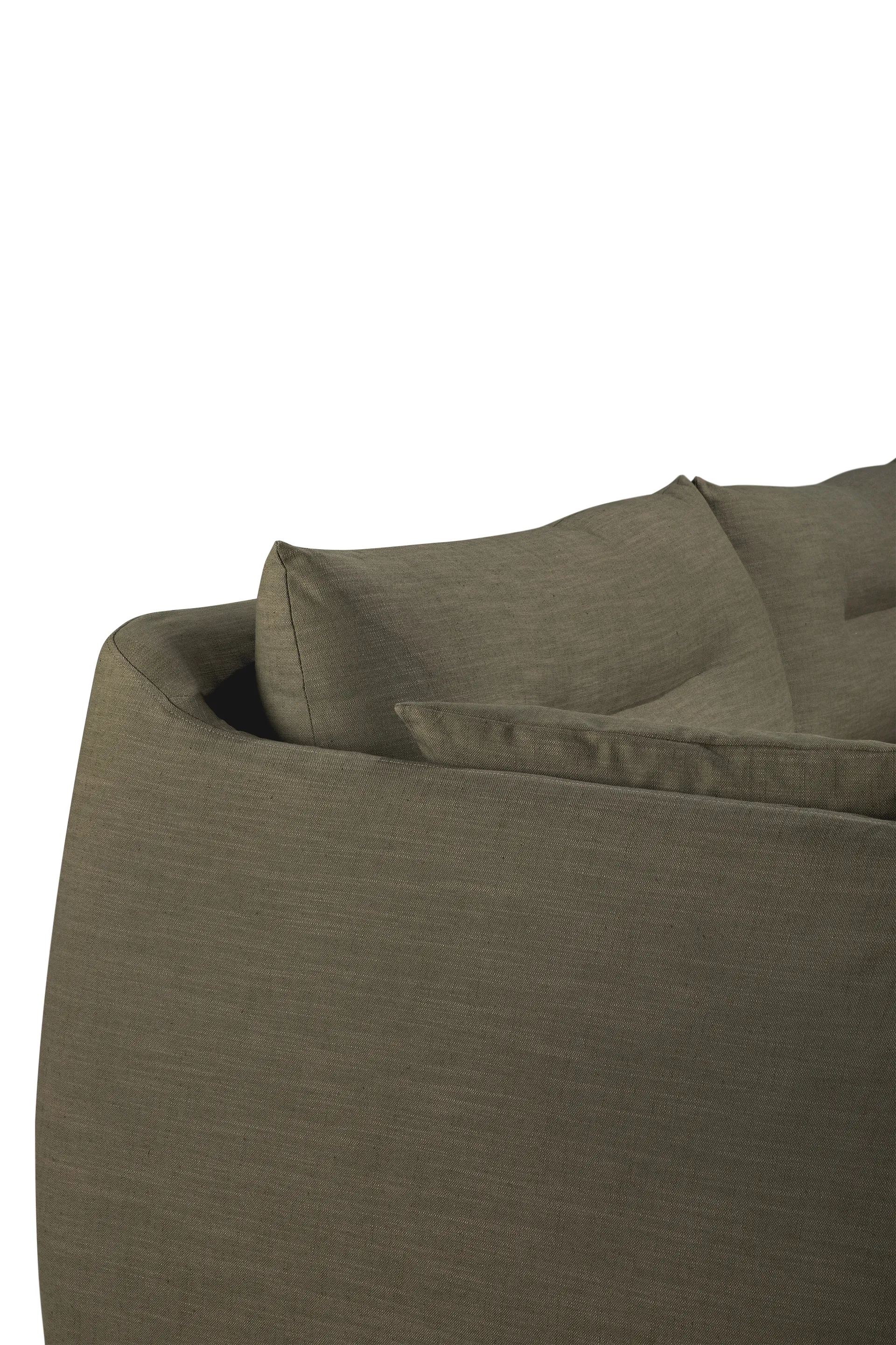 Weave sofa with removable cover, Green, 3 seater Ethnicraft