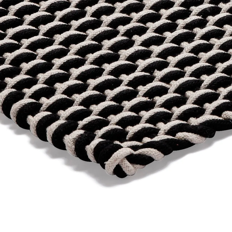 Rope rug black, 50x80 cm Etol Design