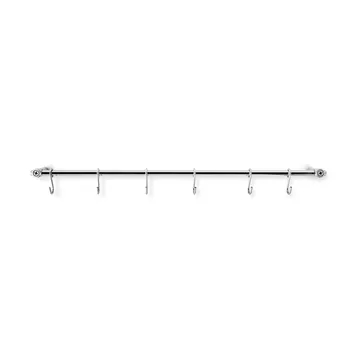 Eva Trio kitchen bar with 6 S-hooks - Polished steel - Eva Solo