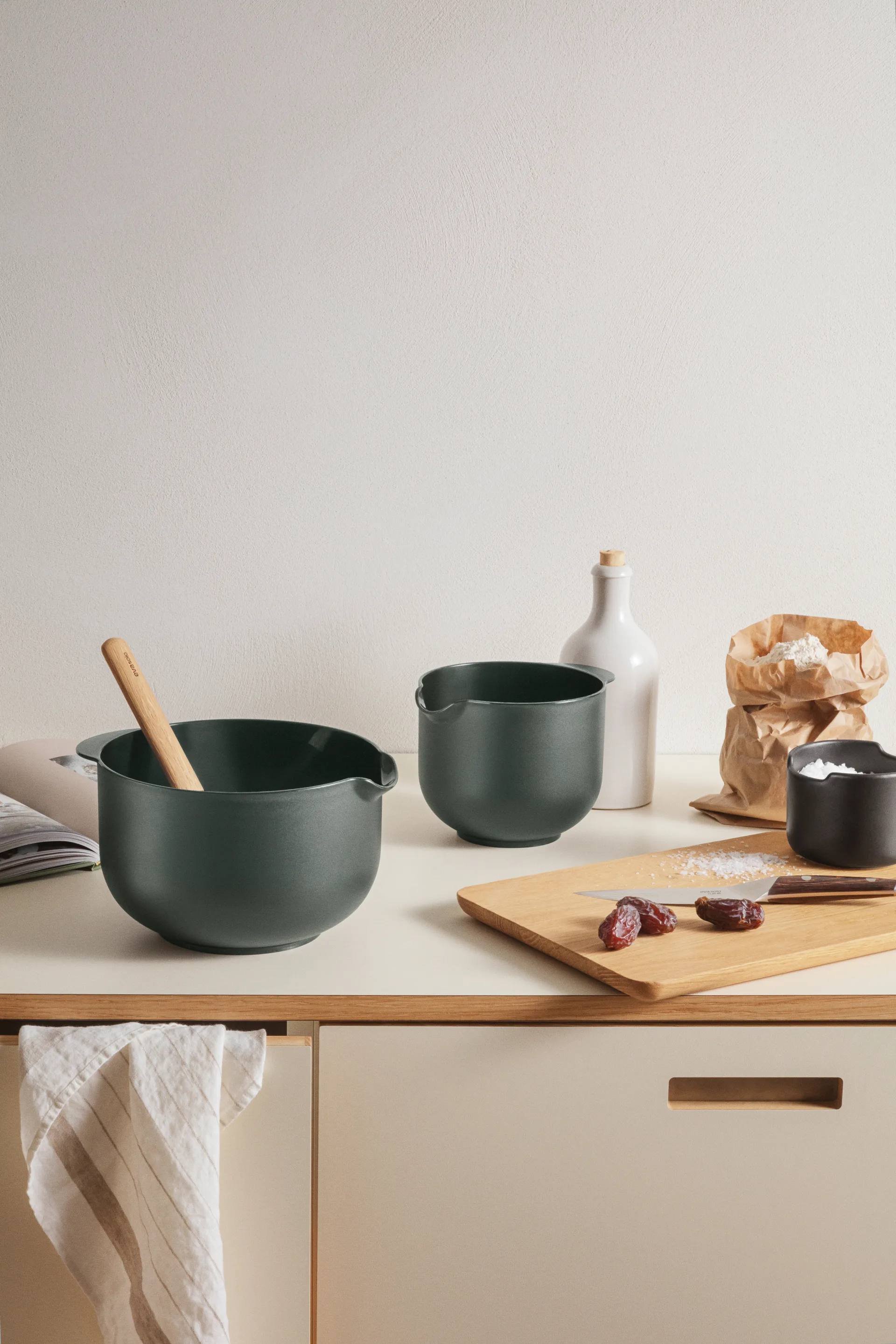 Eva Trio mixing bowl, Emerald green, 3 pieces Eva Solo