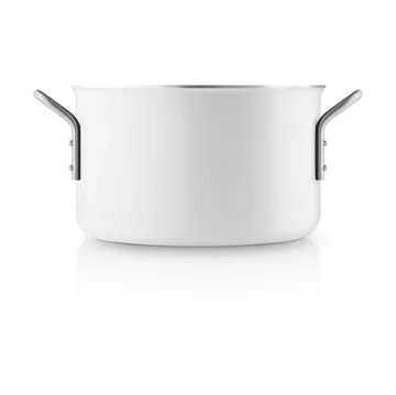 Eva Trio White Line Slip-Let ceramic pot - 3.8 L - Eva Solo