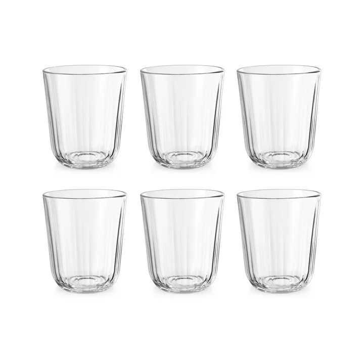 Facet drinking glass 27 cl 6-pack - Clear - Eva Solo