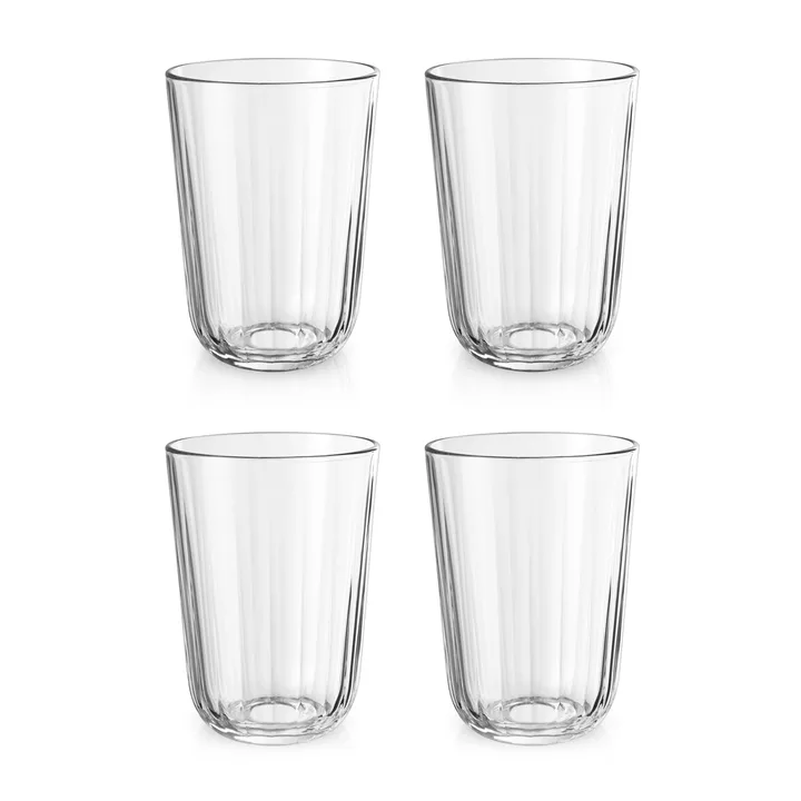 Facet drinking glass 34 cl 4-pack - Clear - Eva Solo