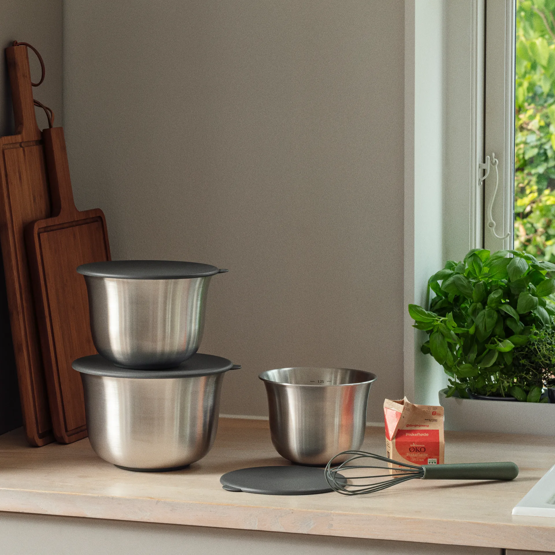 Green tools lid for mixing bowl, Green, Ø20 cm Eva Solo
