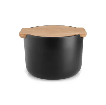 Nordic Kitchen salt jar with lid - black - Eva Solo