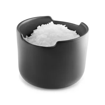 Nordic Kitchen salt jar with lid - black - Eva Solo