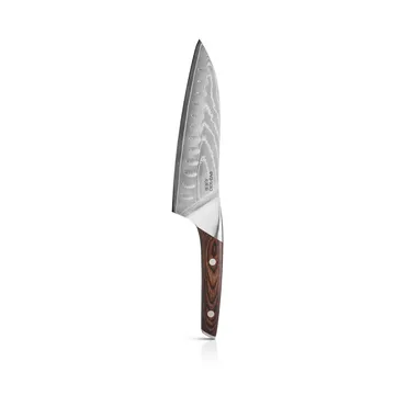 Nordic Kitchen santoku knife 18 cm - Damascus steel - Eva Solo