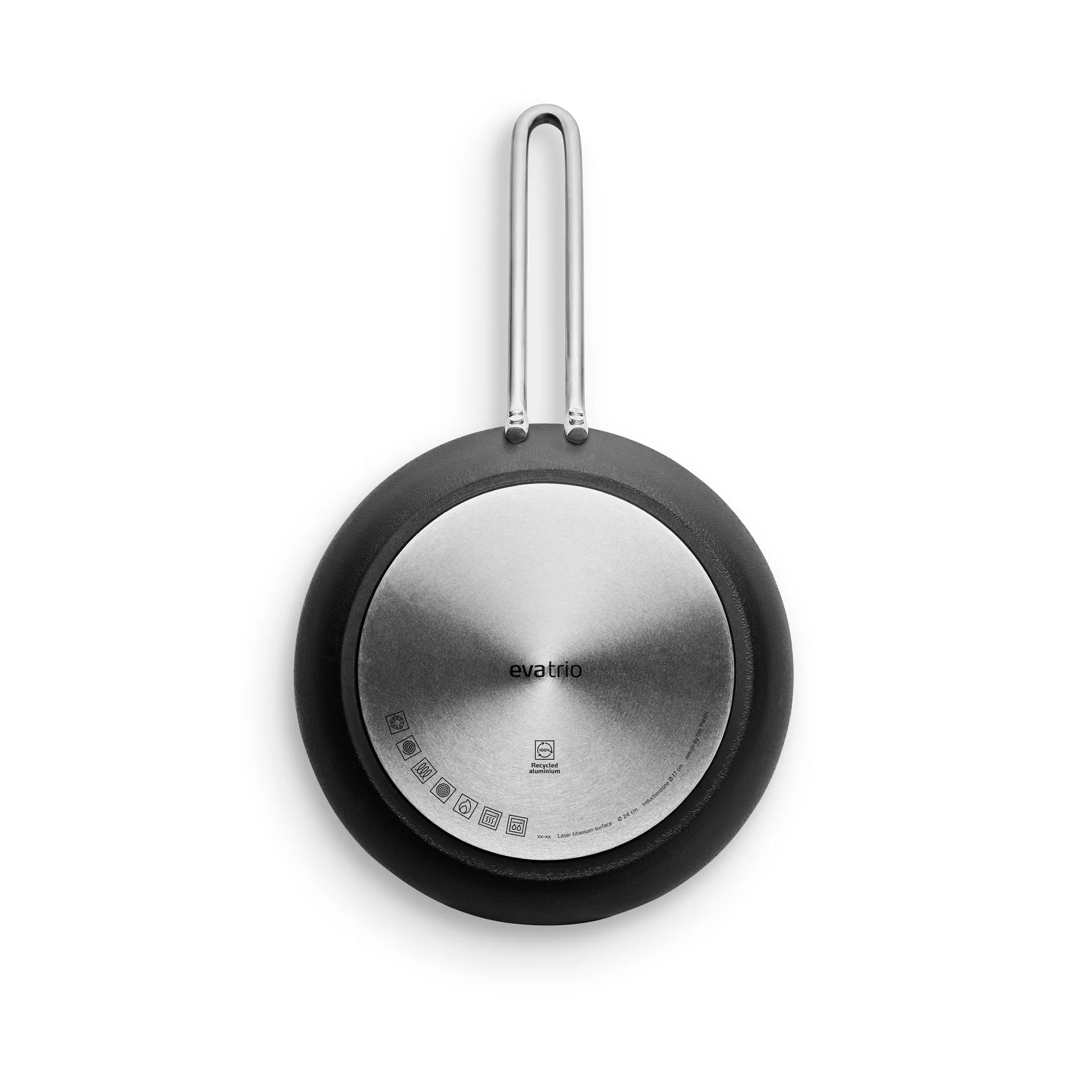 Professional Laser Titanium Slip-Let frying pan, Black, Ø24 cm Eva Solo