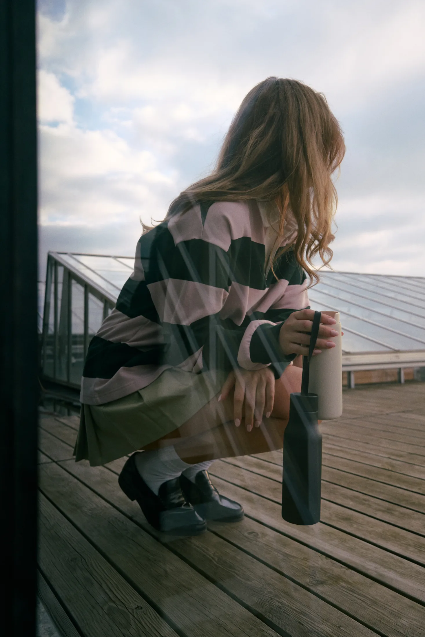 RE-Hydrate thermos bottle, Black, 0.5 L Eva Solo