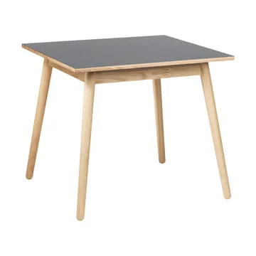 C35A dining table 82x82 cm - Light grey linoleum–oak natural water-based lacquer - FDB Møbler