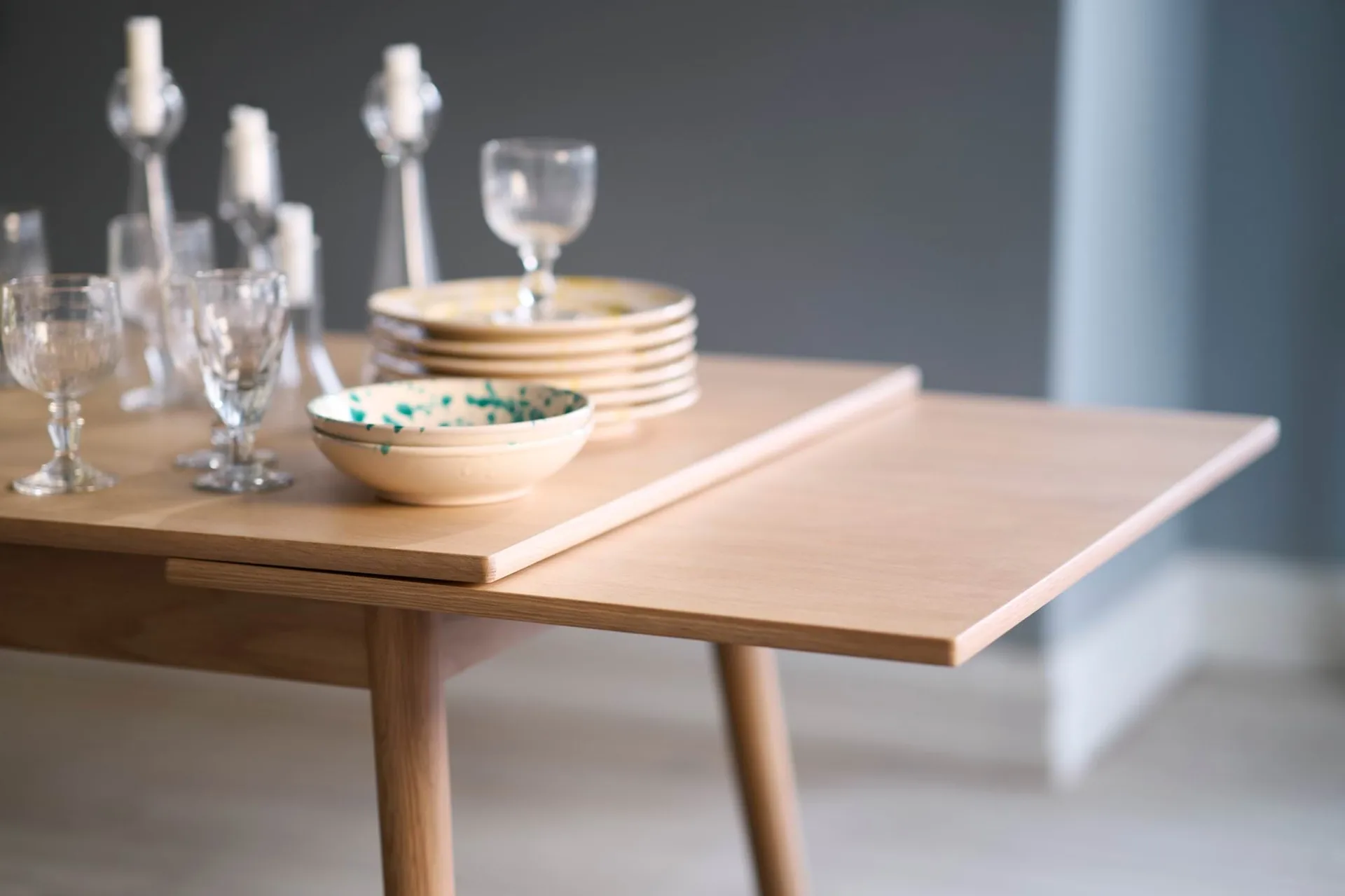 C35AH dining table dutch extract 82x82 cm, Oak nature-oak nature lacquered FDB Møbler
