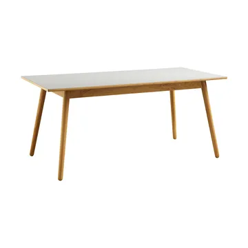 C35B dining table 82x160 cm - Light grey linoleum–oak natural water-based lacquer - FDB Møbler