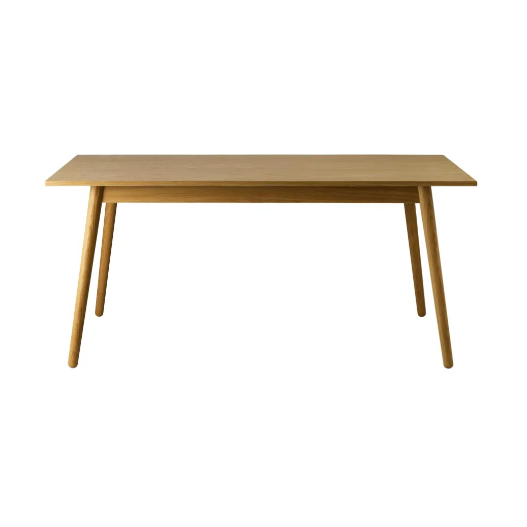 C35B dining table 82x160 cm, Oak nature-oak nature lacquered FDB Møbler