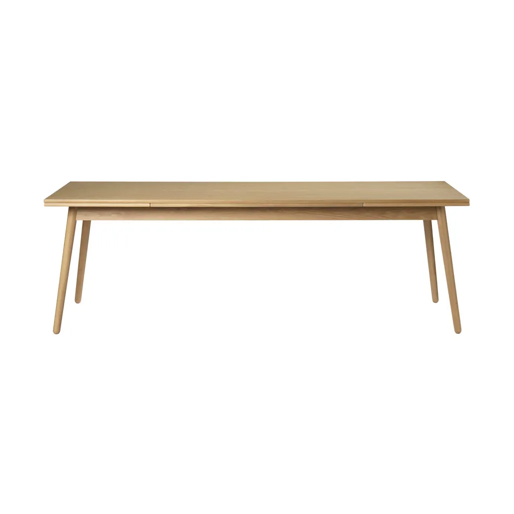 C35C dining table dutch extract 82x160 cm, Oak nature-oak nature lacquered FDB Møbler