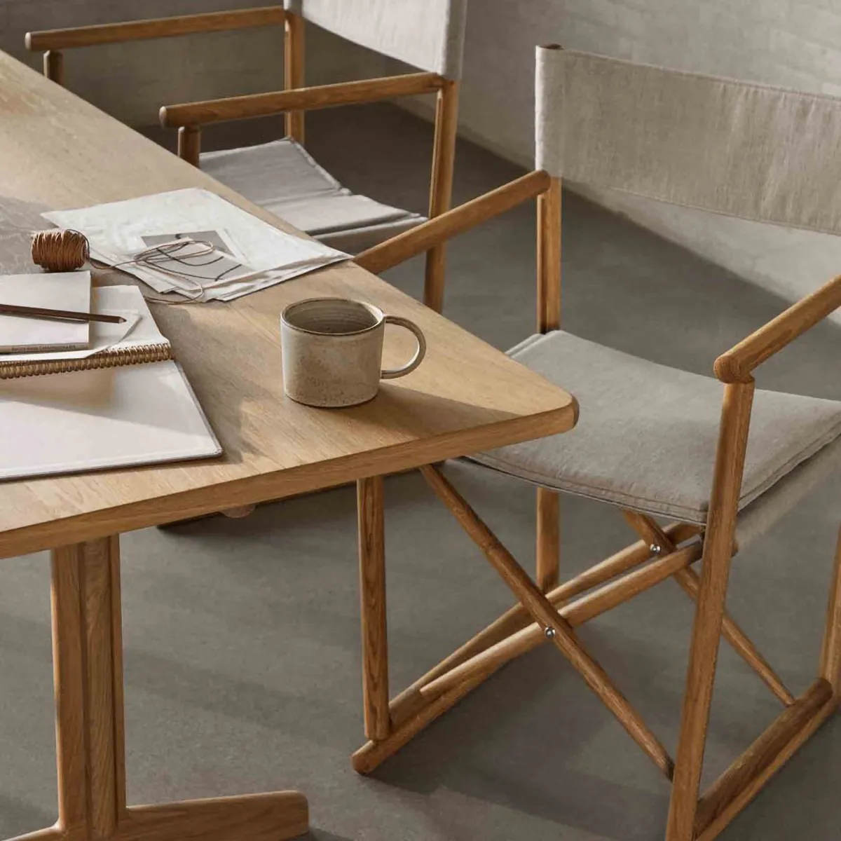 C64 Shaker dining table 90x180 cm, Oak nature oiled FDB Møbler