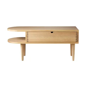 F24 Radius bench - Oak nature lacquered 35x90 cm - FDB Møbler