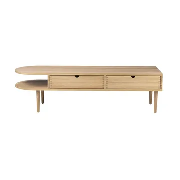 F24 Radius bench - Oak nature lacquered 45x145 cm - FDB Møbler