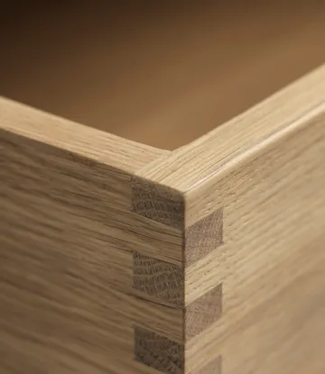 F24 Radius bench - Oak nature lacquered 45x145 cm - FDB Møbler